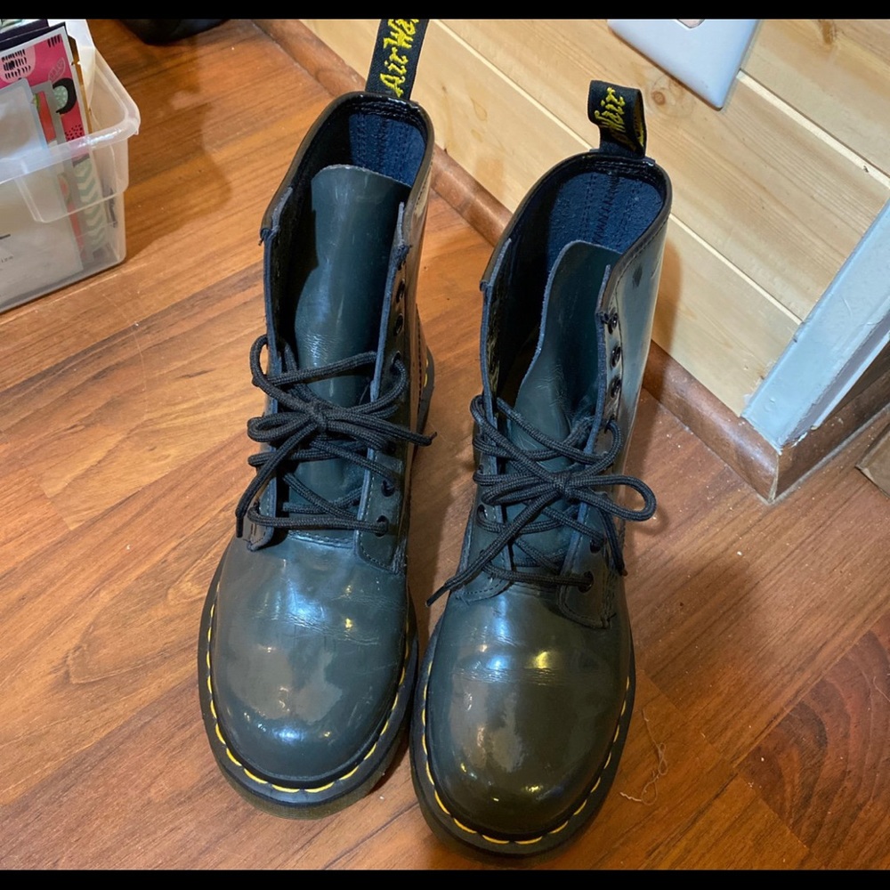 Grey preloved Dr martens